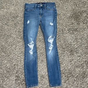 00XS Hollister Ripped Mid-rise jean legging